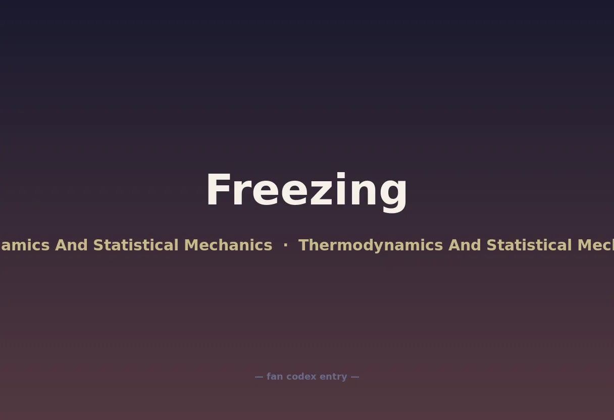 Freezing