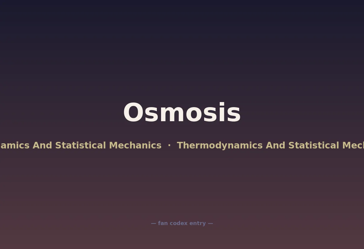 Osmosis