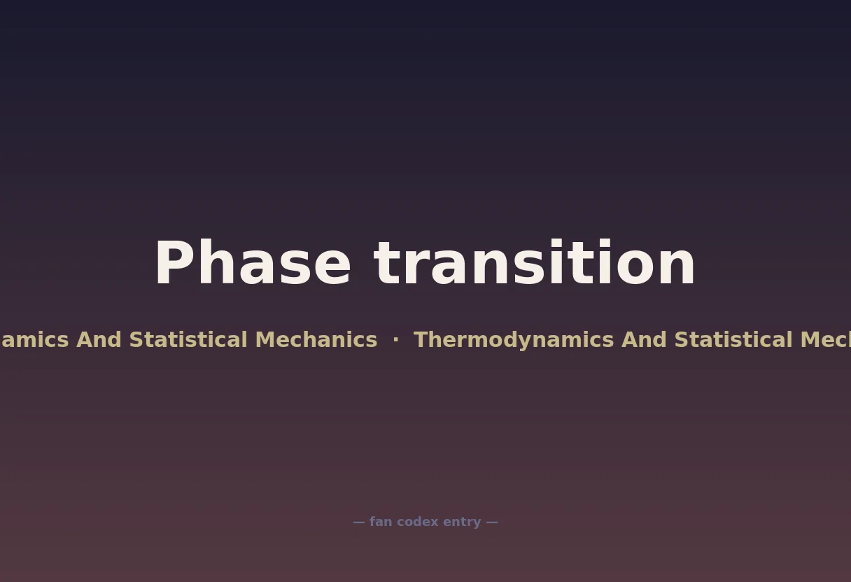 Phase transition